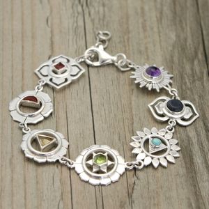 Sterling Chakra Bracelet